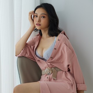 蕾黛絲-挺有感V型靠過來 罩杯內衣 氣質藍灰｜D27-229 DA