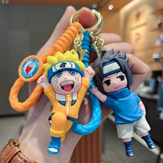寶崽💫【新款】創意火影忍者立體鑰匙扣 女生鑰匙圈吊飾 卡通可愛包包吊飾 個性矽膠機車鑰匙扣 時尚揹包掛飾 軟膠吊飾 情