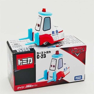 TOMICA 多美卡 閤金車模聯名款 賽車總動員 C-23奇諾救護車 急救車模型 汽車模型 多美卡汽車模型 模擬汽車模型