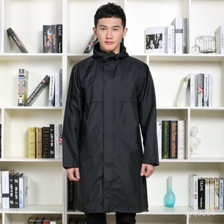 雨衣 騎行雨衣 機車雨衣 長款雨衣 雨衣男士徒步長款薄款全身防水風衣式成人時尚連體雨披男韓版透氣