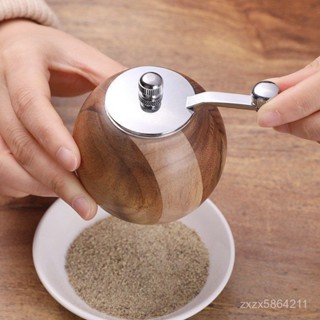 手動研磨器👉衚椒研磨器 研磨罐 衚椒研磨罐 手搖研磨器 咖啡豆研磨器 手搖海鹽調料碾碎工具