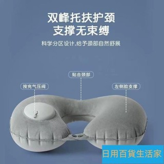好精選/U型枕充氣枕便攜收納按壓式充氣u型枕 充氣頸枕 旅行頸枕旅遊乘車脖枕護頸枕 頸枕 枕頭 旅行 u 型枕 U型枕