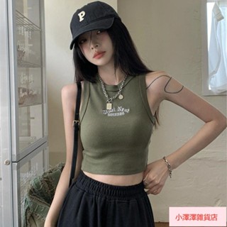 臺灣發貨 大碼無袖上衣 吊帶短袖美式甜辣妹工字內搭小吊帶美背背心女夏季短款外穿無袖爵士舞上衣外穿短袖 打底上衣