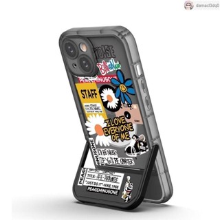 隱形支架手機殼 隱形 支架 手機殼iPhone 雛菊潮牌標簽適用蘋果16華為榮耀vivo紅米oppo小米隱形支架手機殼