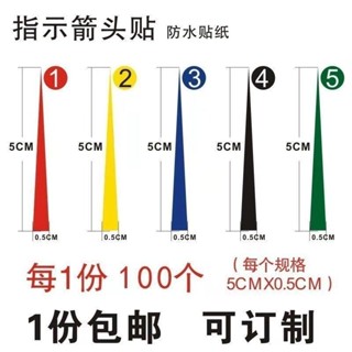 壓力表標籤 貼紙 箭頭指示貼紙黑顏色壓力表指標標識貼各種顏色 紅色箭頭標 可定製 富遠精品1