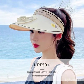 🔥HILAGO🔥【一週內1700+人拚單】夏季新款風扇帽子遮陽防曬usb充電遮臉女戶外空頂大簷太陽帽