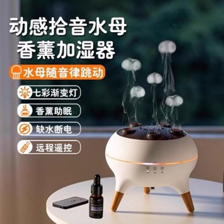 香薰機 加濕器 火山巖溶加濕器 水母加濕器 水母香薰機 精油噴霧器 擴香機 水氧機 噴霧水母加濕器 吐煙圈香薰機