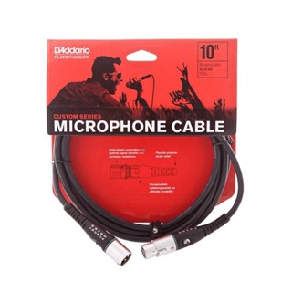 DAddario 麥克風導線 Planet Waves Custom系列 PW M 10 低電阻 10呎【他,在旅行】