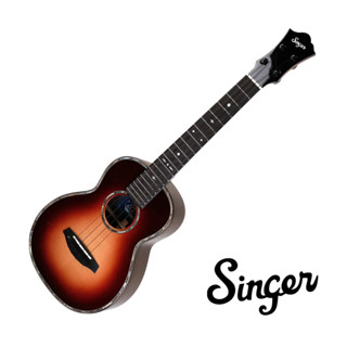 美式復古 Singer 烏克麗麗 RT5R CS 櫻桃日落色 月亮雲杉木 全單 26吋 aNueNue系列【他,在旅行】