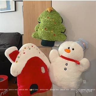 🌹限量購🌹Ins風 雪人麋鹿玩偶 抱枕 沙發靠墊 聖誕樹 毛絨玩具 公仔 聖誕禮物生日禮物 辦公室汽車靠墊護腰神器 I0