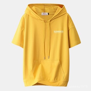 婷婷辣妹女裝店⭐ 臺灣出貨】夏季大碼短袖連帽衛衣女寬鬆半袖胖mm純棉帶帽T恤薄款上衣200斤潮