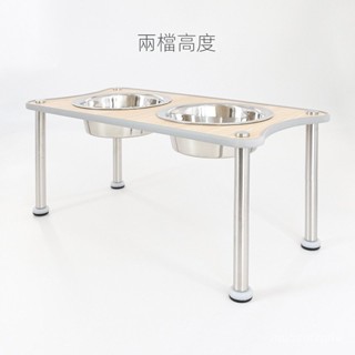 🥣穩固不易翻🥣寵物碗 飼料碗 貓碗 狗碗 高腳碗 可調節高度狗狗食盆碗架狗盆狗碗水碗雙碗不銹鋼保護頸椎大碗大狗 FOEW