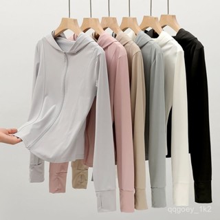 🔥新店特惠🔥 白色冰絲防曬衣 女款 夏季防紫外綫瑜伽服 2025新款 戶外運動外套上衣 防曬外套 涼感衣 速幹