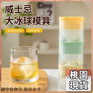 桃園出貨⚡️食品級大冰球模具夏季製冰神器威士忌冰球家用圓球矽膠大圓形冰格夏季自製diy冰箱冷凍製冰機創意冰塊模具59