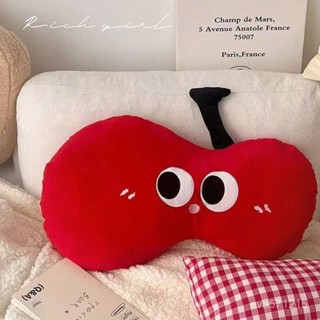可愛靠枕 抱枕 靠枕 午睡枕 玩偶 毛絨玩具 可愛大眼睛蘋果沙髮抱枕臥室床頭靠墊陪睡毛絨玩偶新年禮物生日