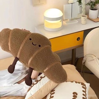 可愛靠枕 抱枕 靠枕 午睡枕 玩偶 毛絨玩具 巧克力曲奇餅幹抱枕可愛麵包毛絨公仔法棍玩偶靠枕創意床頭靠墊
