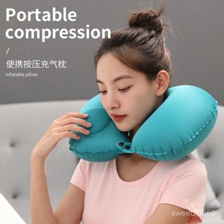 🔥熱賣新品🛒旅行充氣枕，便攜式飛機頭枕，可折疊充氣U型枕，午睡頸枕，旅行必備U型枕，飛機枕，充氣頭枕，護頸枕，頸枕，