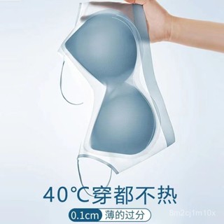 🐢限時購🐢夏季超薄冰絲美背內衣女小胸聚攏無痕文胸大胸顯小吊帶一體防下垂運動胸罩 無鋼圈 無搭扣 一片式 TIJ4