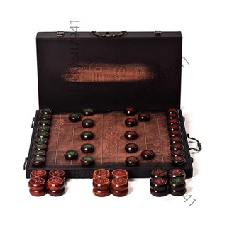 *可開票*中國象棋實木高檔大號成人象棋加棋盤古風大酸枝金絲楠木紅木象棋【詢運費】5256