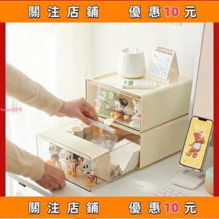 推薦 抽屜公仔收納盒 展示收納盒 公仔收納盒 透明公仔收藏盒 桌面收納盒 模型展示盒 公仔盒 公仔展#happy2379