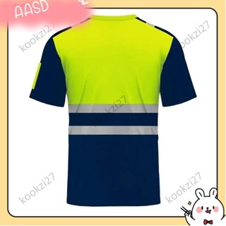 💝臺灣出貨💝新款短袖夏季安全工作服透氣工作服速乾融化工作服高能見度吸汗加大碼衣服A527