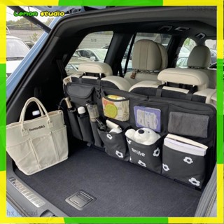 檸檬檬🍋新款汽車後備箱收納掛袋車載收納箱加厚汽車座椅椅背多功能儲物袋