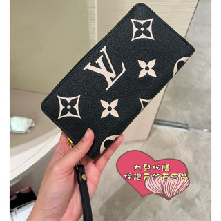 精品現貨 LV 路易威登 壓紋牛皮 手拿包 M69794 M80481黑色 米白色 女款錢包 拉鏈長夾