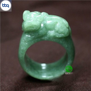 戒天然翡翠招財貔貅戒指男女大拇指扳指招財高檔指環送禮