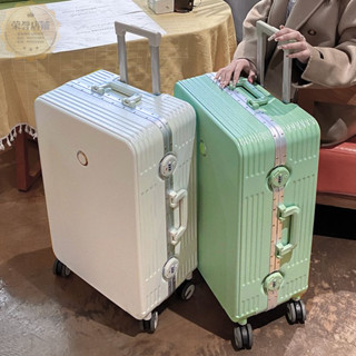 🌸（Duoduo）高階感行李箱 鋁框萬嚮輪拉桿箱 20吋登機箱 男女潮流密碼箱 30吋大容量旅行箱 結實耐用密碼箱