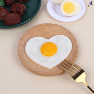 🚛【假食品模型】人造假煎蛋模型模擬心形荷包蛋食品模型廚房家居裝飾幼兒園