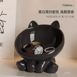 蝦皮最低價招財貓入戶鑰匙收納玄關擺件門口鞋櫃置物架客廳家居裝飾喬遷禮物