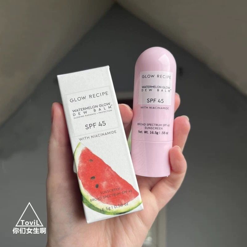 臺灣出貨💟Glow Recipe高光防曬棒 SPF 45 美白防曬霜 防曬膏