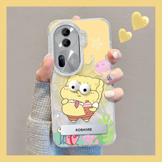 桃園出貨-適用opporeno11手機殻vivos15海綿寶寶公仔隱形支架小米14羽紗IMD
