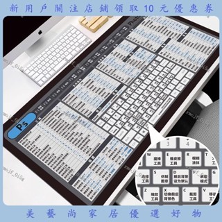滑墊超大號快捷鍵大全辦公桌墊學生寫字桌麵墊電腦鍵盤墊子定製 超大滑鼠墊 滑鼠墊 桌墊 軟佈防滑#x0001839