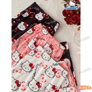 ☀全網低價☀三麗鷗 Hello Kitty 睡褲男女士寬鬆顯瘦休閒褲蜘蛛俠動漫卡通褲女孩家居褲2025新款