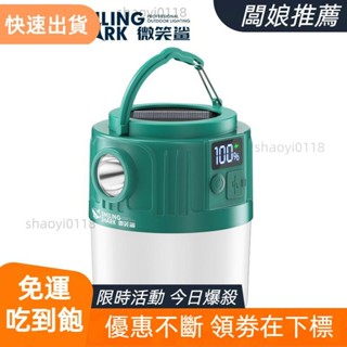 【桃園發貨】YJ5801 led露營燈 Typec-C充電帳篷燈 6檔帶電顯 防水露營戶外庭院燈 夜市擺攤燒烤家用工作燈