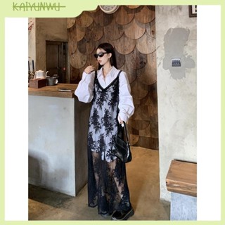 ✨臺灣直售✨洋裝 長裙 裙子 碎花法式洋裝 洋裝夏天 夏天洋裝 小個子大尺碼洋裝XYJ 新款隨心配特大尺碼設計感刺繡蕾絲