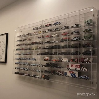 限時下殺 優品 玩具車收納櫃透明亞剋力模型架車位底闆陳列櫃掛墻小汽車展示盒