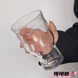 😘桃園出貨😘 免運 ins風網紅寬口玻璃杯果汁杯冰美式咖啡杯酒杯啤酒杯飲品飲料杯子