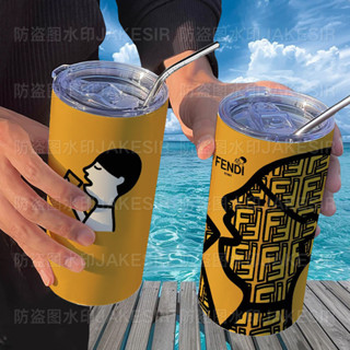 💥挑戰最低💥 喜茶創意週邊保溫杯帶吸管隨手杯咖啡杯ins高顔值便攜不銹鋼女