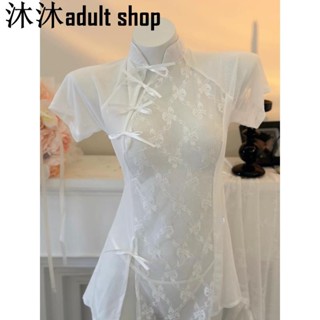 【沐沐】爆款東方美人綻放時刻｜新中式蕾絲刺繡旗袍約會性感睡裙睡衣