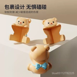 【桃園出貨】黃油小熊門後防撞角保護套加厚pvc桌角軟包邊可愛卡通防磕碰護角
