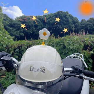 【臺灣出貨】機車頭盔裝飾 機車裝飾品✨電動車裝飾品小擺件可愛頭盔配件貓耳朵竹蜻蜓高顏值可愛小花裝飾