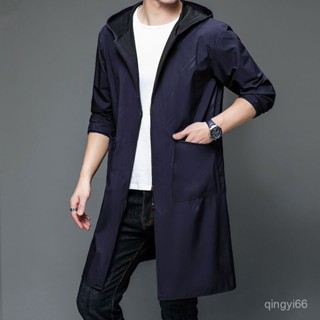 ❤限時特賣❤薄款工作服罩衣休閑罩衣男士帥氣上裝風衣外套 大衣外套 風衣外套男 秋天外套 長外套 休閒外套 外套男 4VK