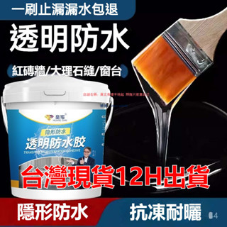 🔸臺灣公司貨·可開發票🔸【官方正品 無效可退】透明防水膠外墻防水塗料漆衛生間淋浴房屋頂漏水補漏裂縫通用膠水