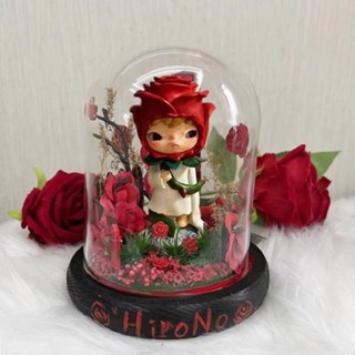 泡泡瑪特場景模型 Hirono玫瑰小野場景模型 小王子玻璃罩 玫瑰小野娃屋 玫瑰小野場景模型 玫瑰場景模型 玫瑰屋展示