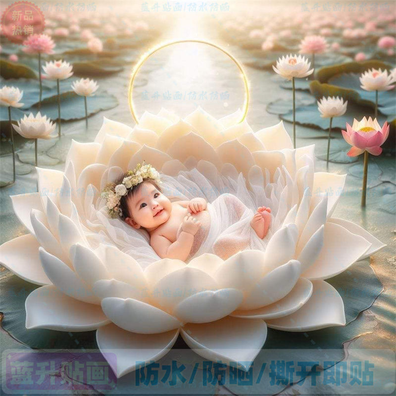 🔥臺灣熱賣🔥天使可愛寶寶海報漂亮男女嬰兒畵像孕㛿胎敎早敎圖片寶寶畵報自粘