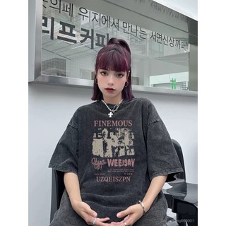 水洗做舊 vintage美式 純棉 t恤 美式上衣 歐美風上衣 美式復古 oversize t恤 美式復古上衣 水洗上衣