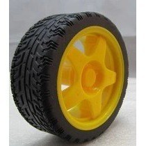 《277》智慧小車 輪胎 橡膠車輪 機器人 底盤輪子 Arduino TT馬達 直流減速馬達專用