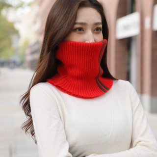 🔥臺灣火爆🔥圍脖女新款冬季保暖護頸椎套頭脖套韓版毛綫針織百搭雙層加厚圍巾 BEAC